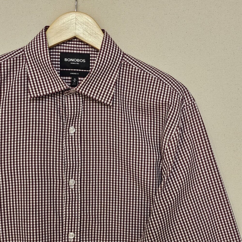 Bonobos Standard Fit Wrinkle Free Button Down 16 - Picture 1 of 7